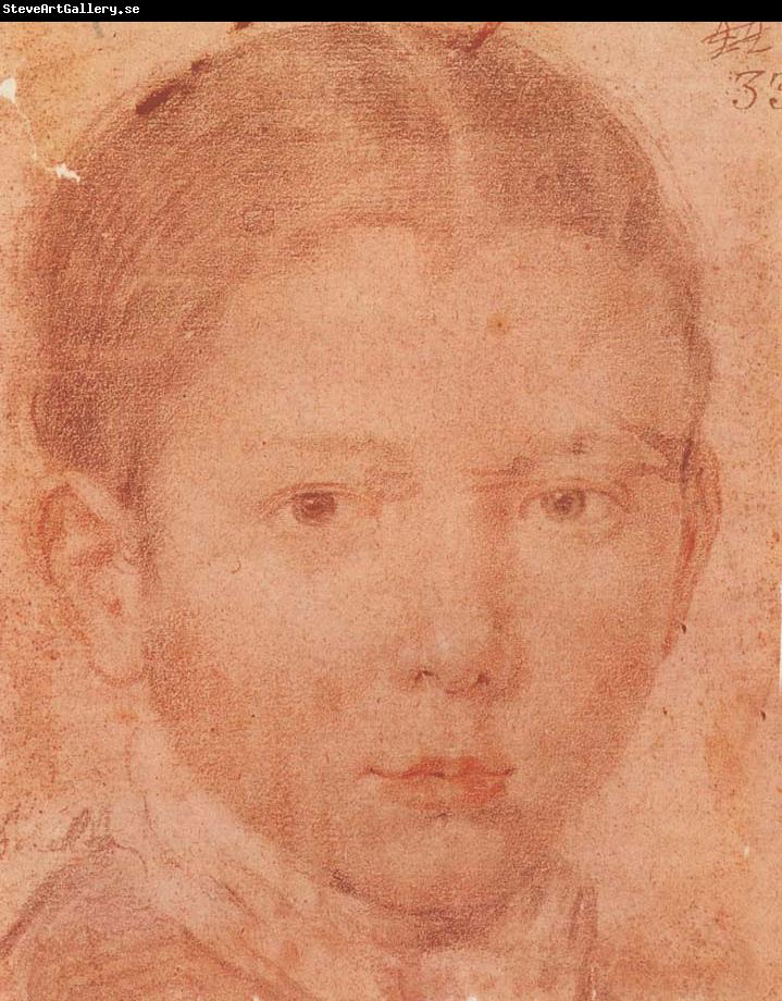 VELAZQUEZ, Diego Rodriguez de Silva y Head-Portrait of Young boy